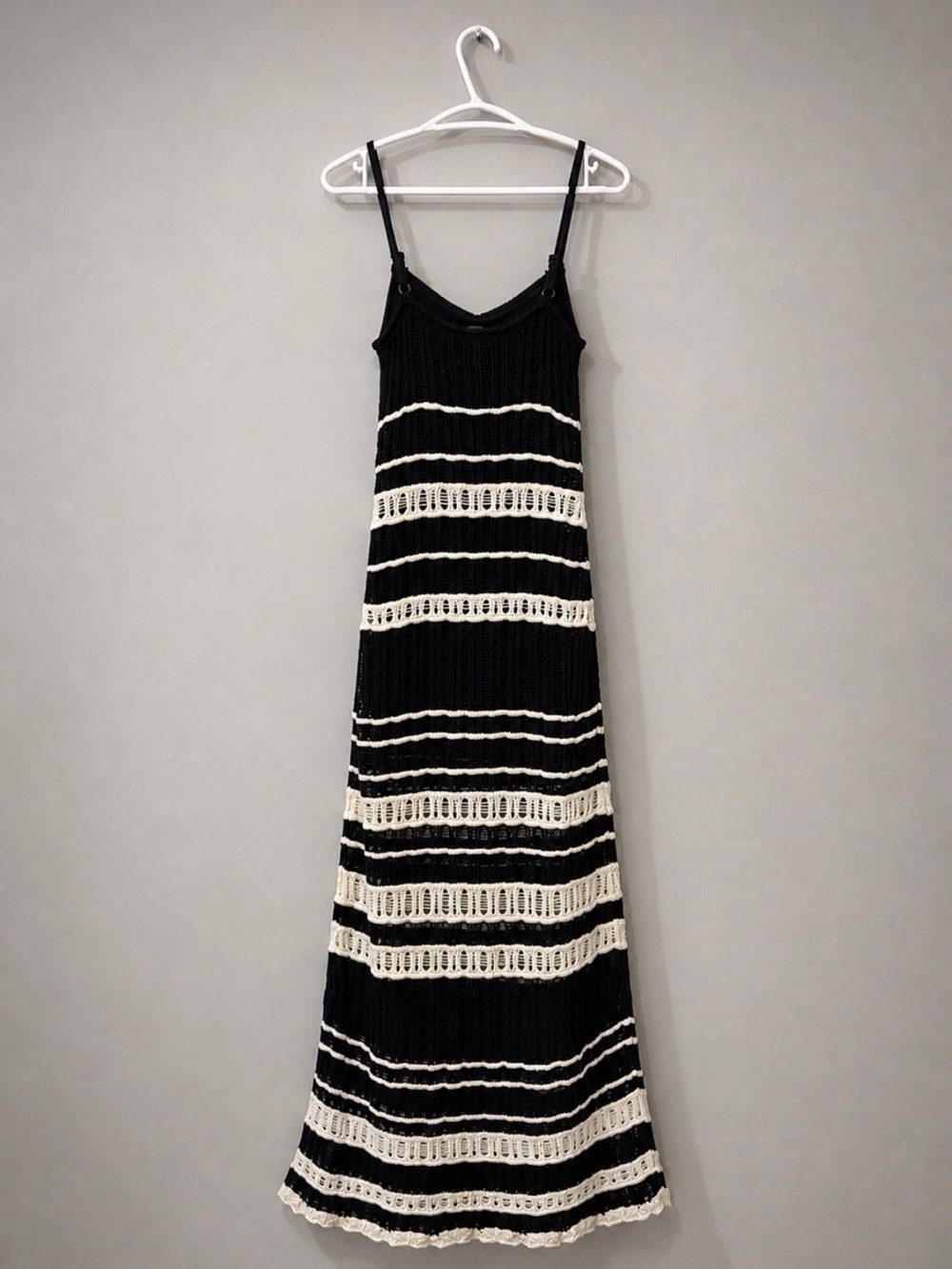 ABERCROMBIE & FITCH Crochet Striped Maxi Dress XS - Picture 6 of 12